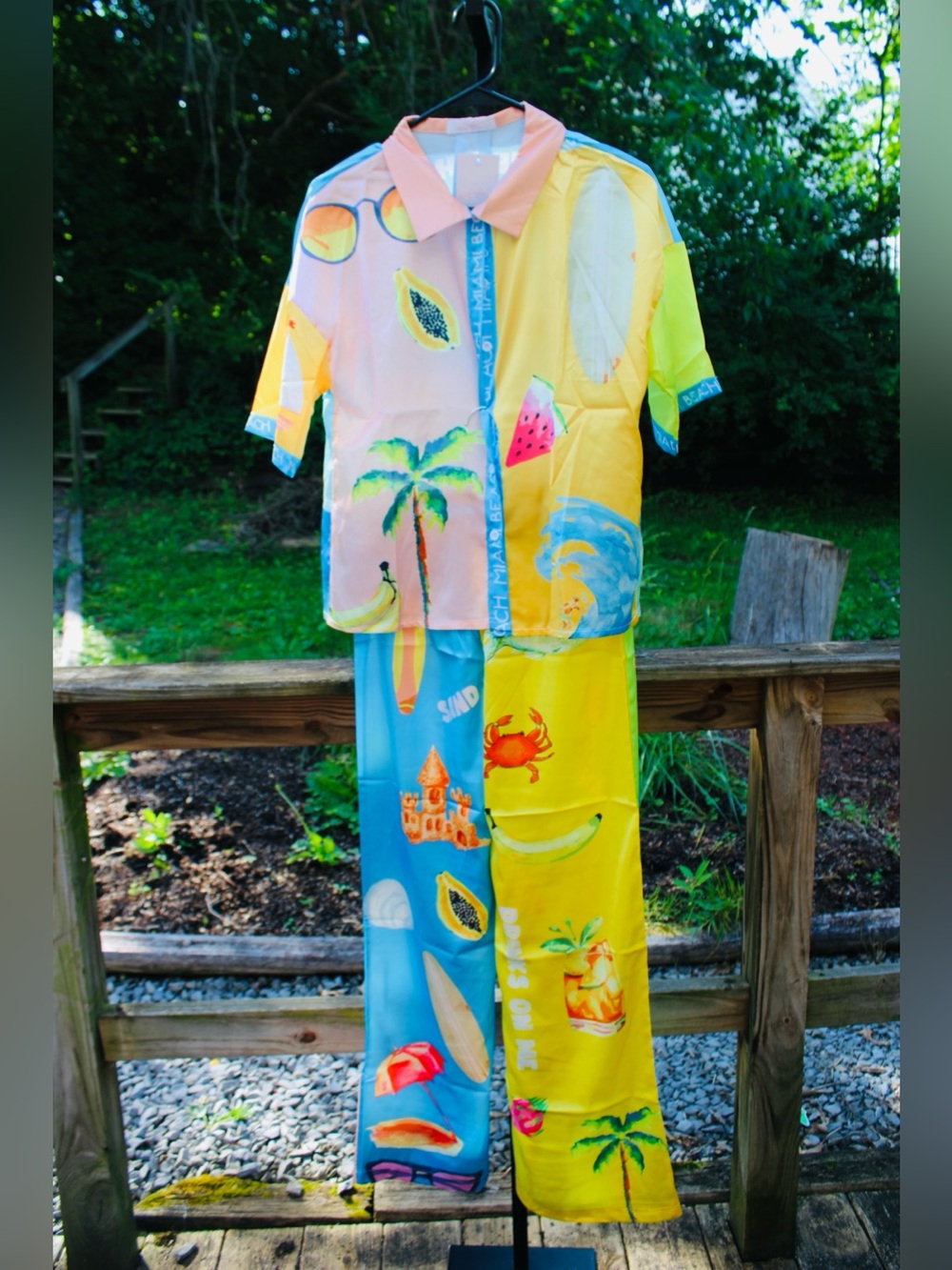 Endless Moon Resort Wear Tropical Beach Set
